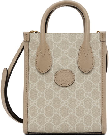 Gucci 726755 2YGAT OPHIDIA LARGE TOTE Bag Beige