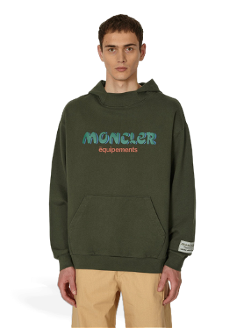 Moncler Salehe Bembury Logo Hooded Sweatshirt Green 8G00002M3237 833