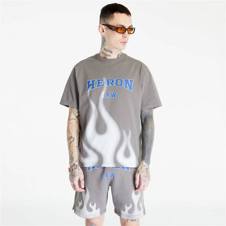 T-shirt HERON PRESTON Heron Law Flames Short Sleeve Tee