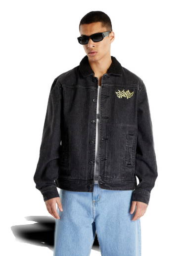 Jacket Stüssy Boxy Western Denim Shirt 1110265 washed black | FLEXDOG