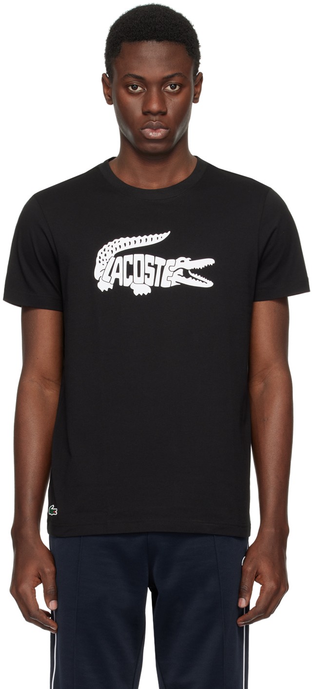 Black Croc Print T-Shirt