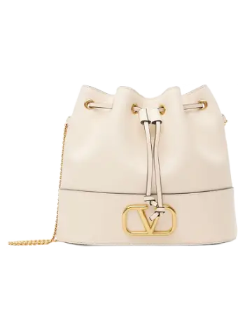 Valentino Garavani Off-White Mini VLogo Bucket Bag 3W2P0T83HPF