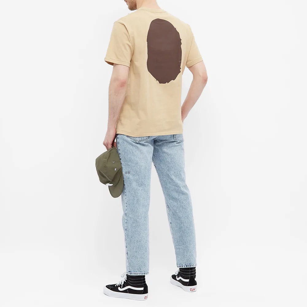 T-shirt BAPE A Bathing Ape Big Ape Head Tee 001TEI801003M-BEI