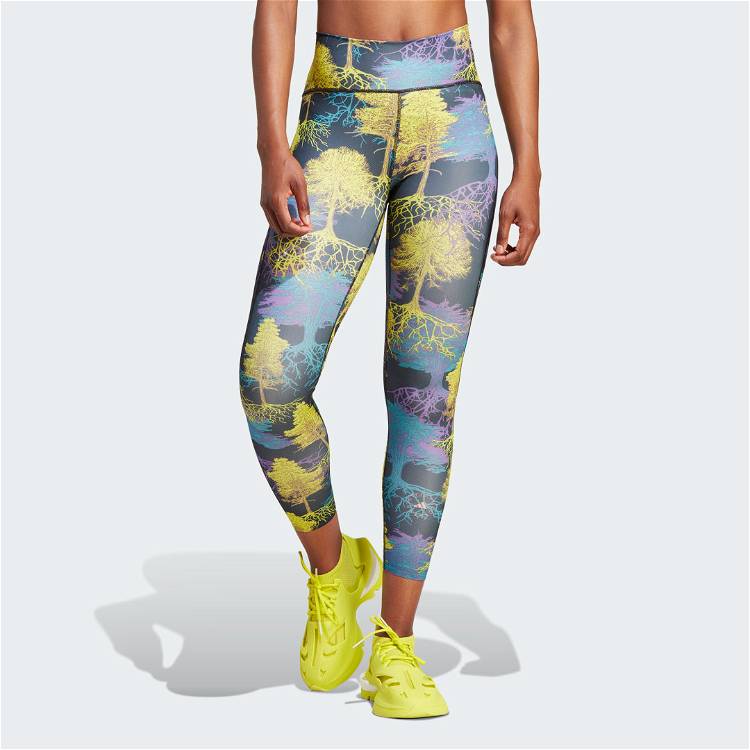Women's Clothing - adidas by Stella McCartney TruePurpose Optime Training  7/8 Leggings - Green