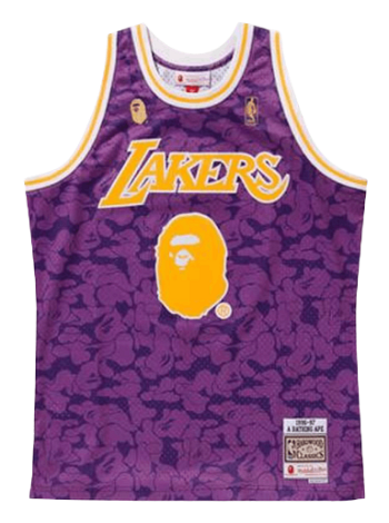 Shirts, Bape X Mitchell Ness Lakers Swingman Jersey 2xl