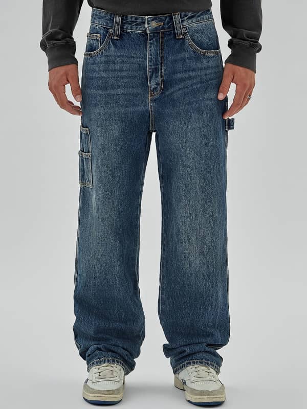 Mid Rise Loose Carpenter Pants