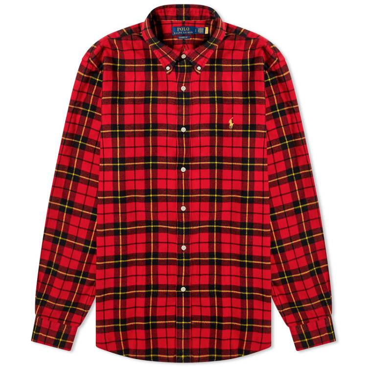 Shirt Polo by Ralph Lauren Check Flannel Shirt 710926921001 | FLEXDOG