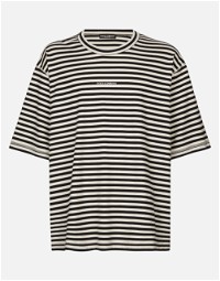 Striped Short-sleeved T-shirt With Logo - Man T-shirts And Polos Multi-colored