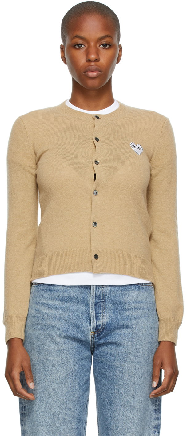 Comme Des Garçons Play cardigan with white heart