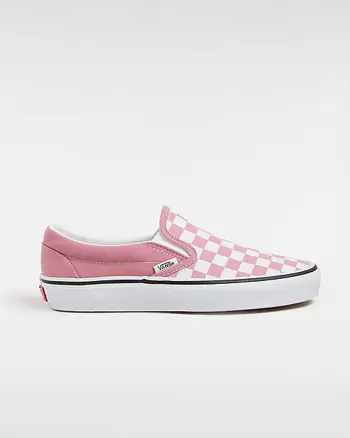Vans Classic Slip-on Checkerboard Shoes (foxglove) Unisex Pink, Size 2.5 VN0A2Z41C3S