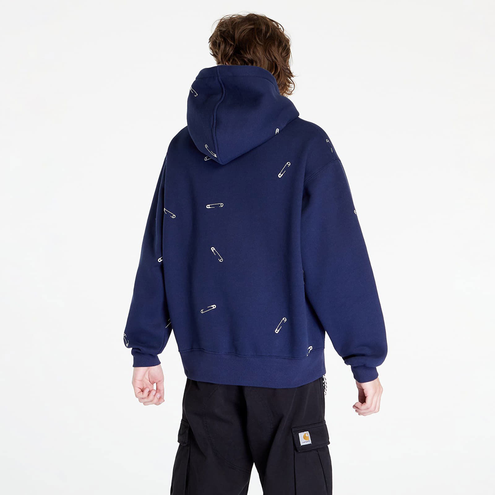 Sweatshirt Pleasures Safety Pin Hoodie P22W018 NAVY FLEXDOG