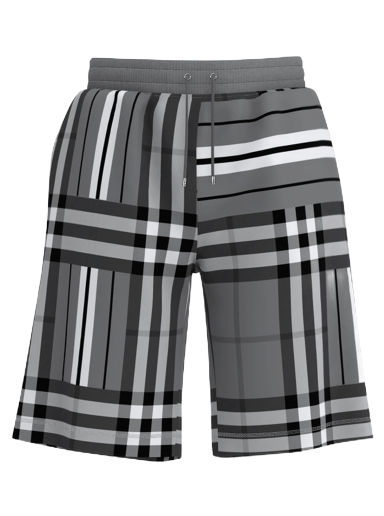 Check And Stripe Jacquard Shorts