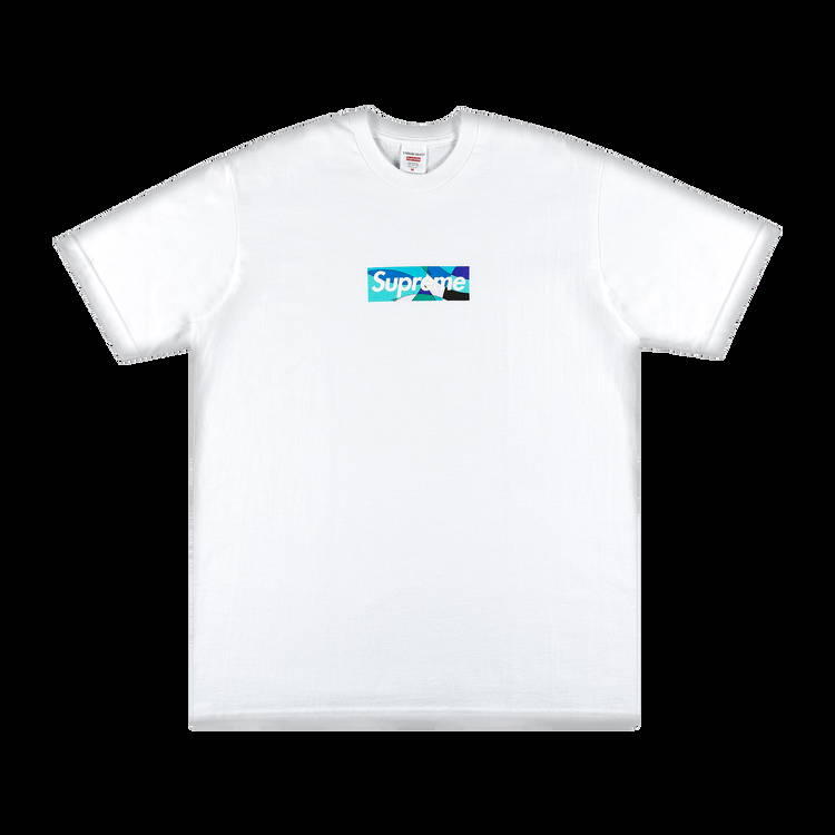 T-shirt Supreme Emilio Pucci x Box Logo Tee 'White/Blue' SS21T4