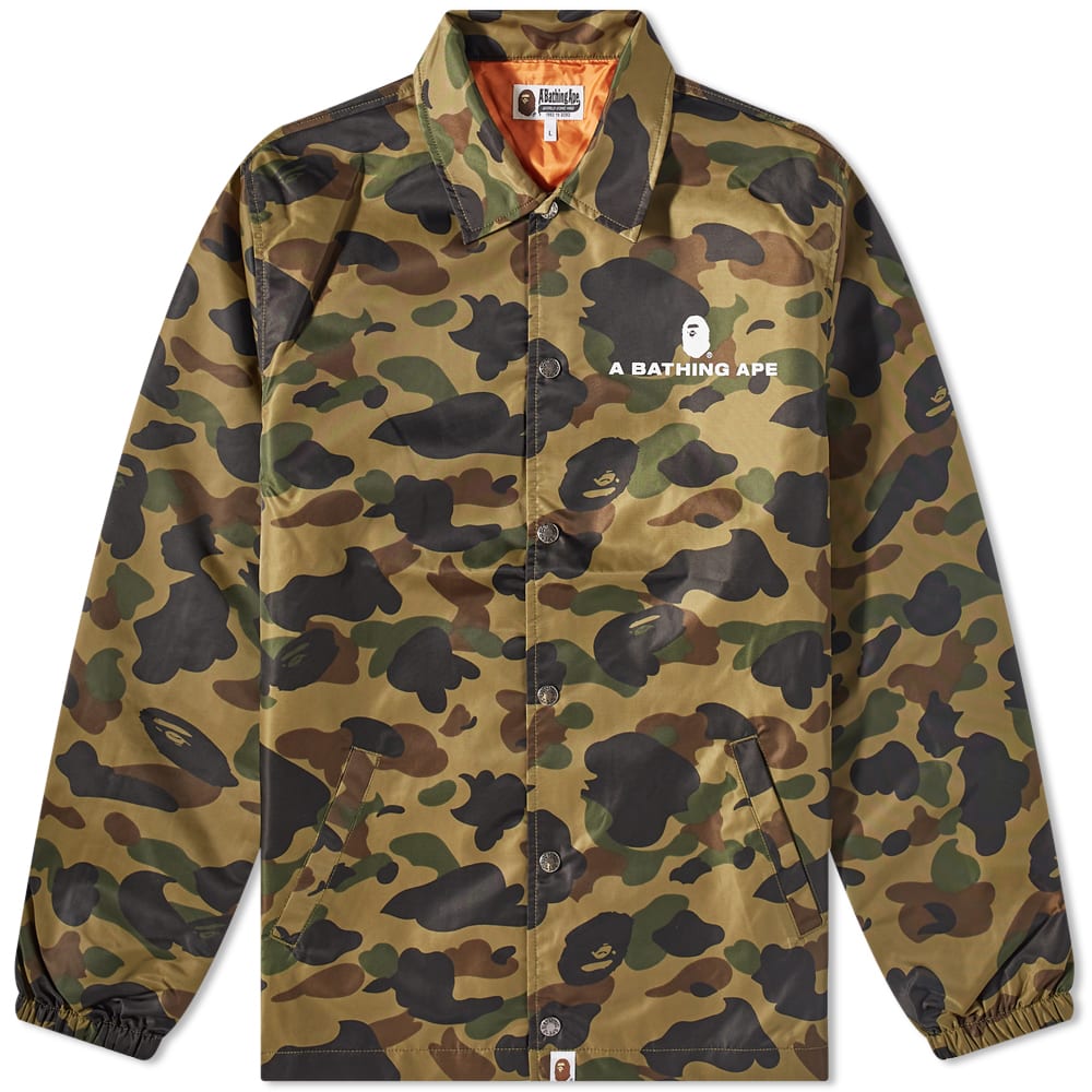 Jacket BAPE A Bathing Ape 1st Camo Nylon Twill Coach Jacket