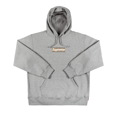 Supreme x Burberry Box Logo Hooded Sweatshirt 'Black' | Men's Size XL