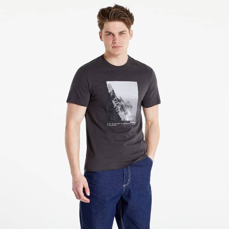 T-shirts Ecoalf Glaciar Marino Para Hombre Tee navy