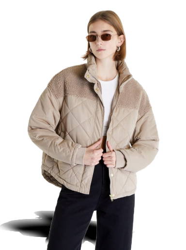 MISBHV Signature Monogram Jacquard Puffer Jacket - Beige