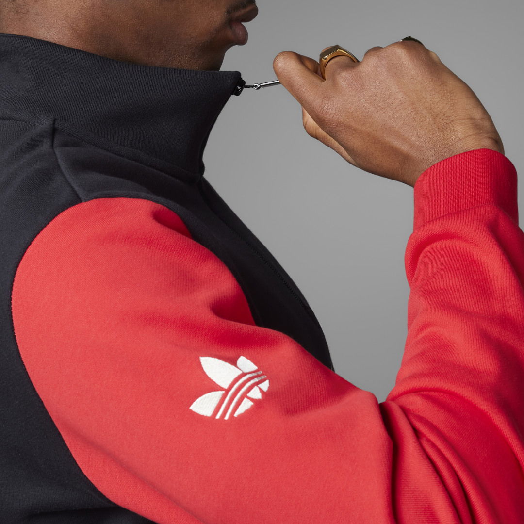 adidas Ajax Amsterdam OG Quarter-Zip Jacket - Black