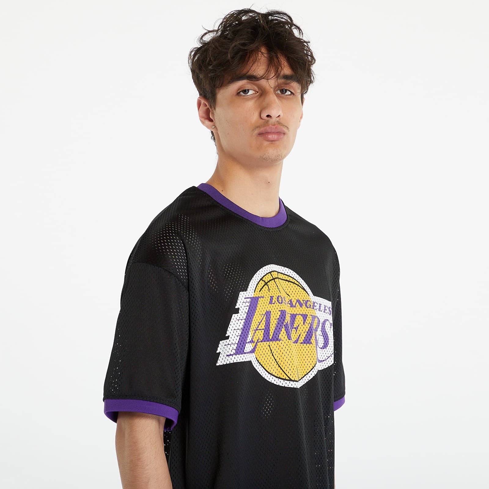 Men's T Shirt New Era NBA Neon Fade Tee Los Angeles Lakers Black