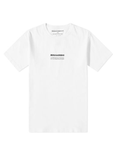 Maharishi Men's Maha Temple T-Shirt White | 1028-WHT | FOOTY.COM