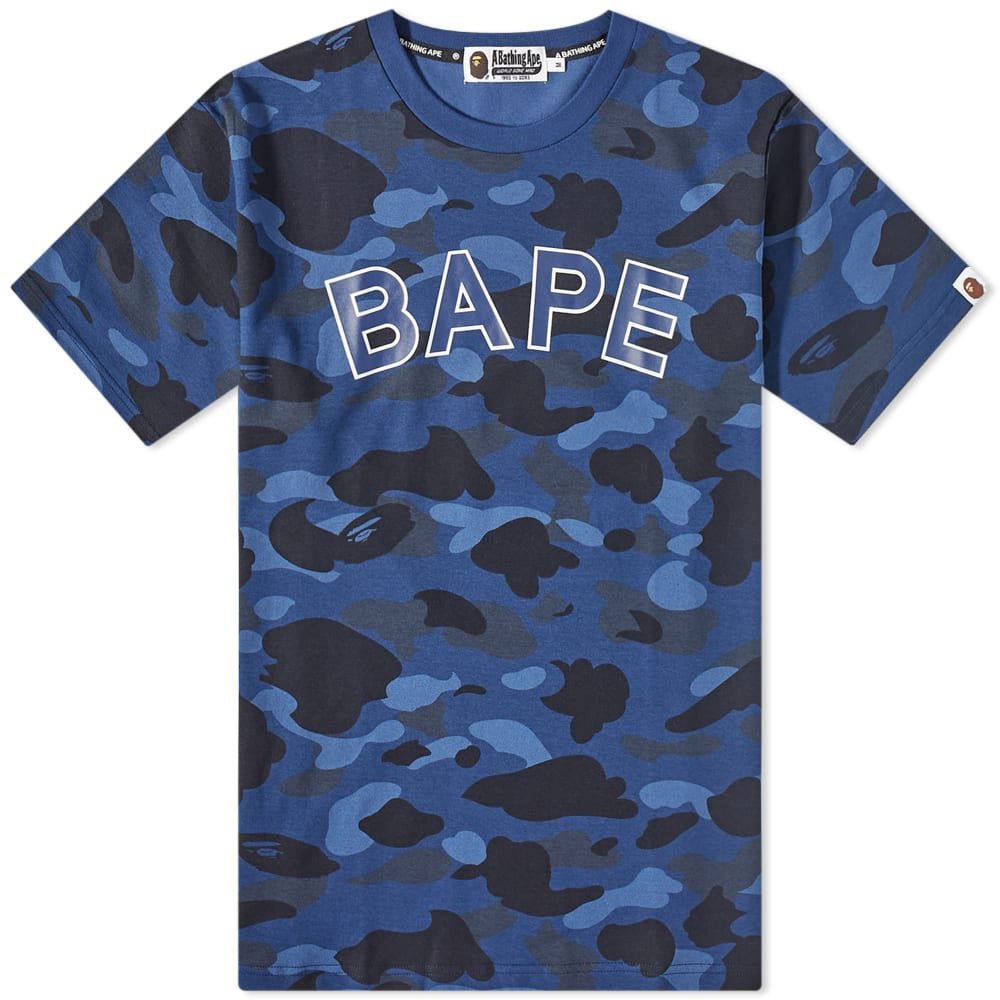 T-shirt BAPE A Bathing Ape Color Camo Tee 001CSI801003M-NVY | FLEXDOG