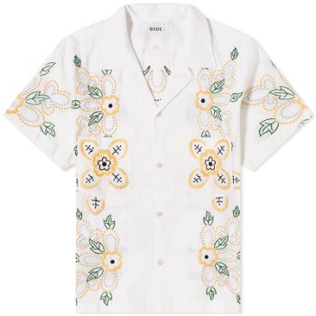 Bode Embroidered Buttercup Vacation Shirt MRF23SH062-WHT