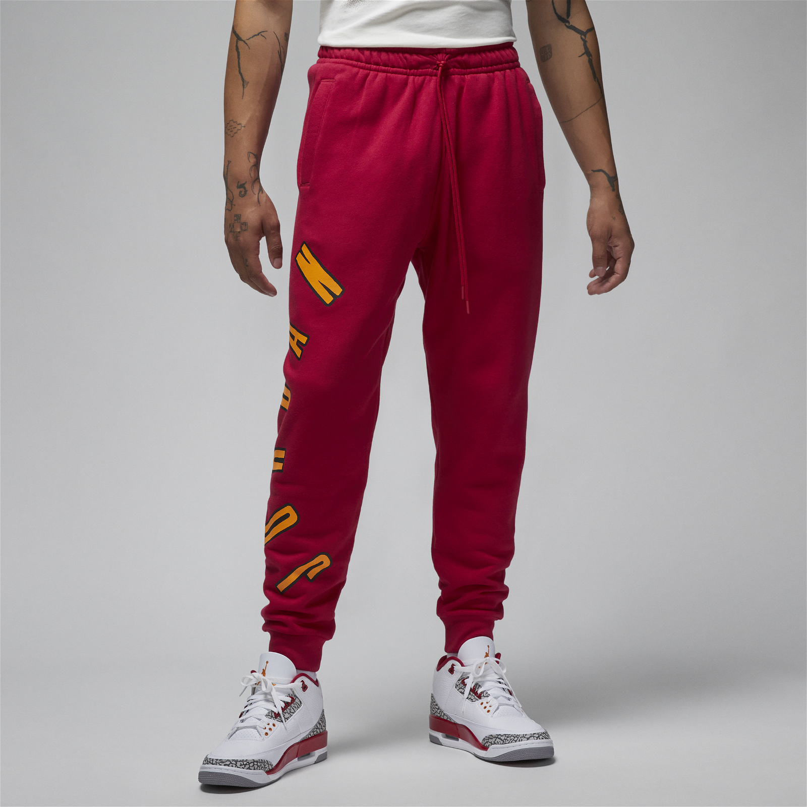 Buy Junior Jordan Jumpman Fleece Grey Red Pants | 24Segons