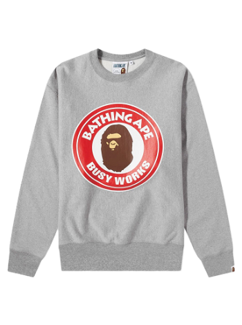 BAPE Classic Busy Works Relaxed Fit Crewneck 001SWI301012M-GRA