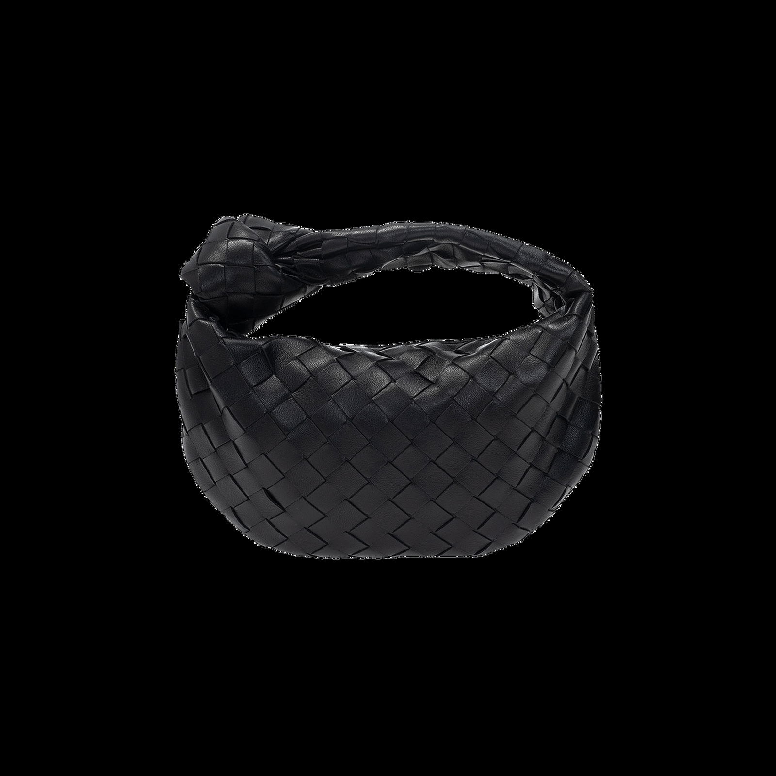 Bottega Veneta Mini Jodie Bag in Black & Silver