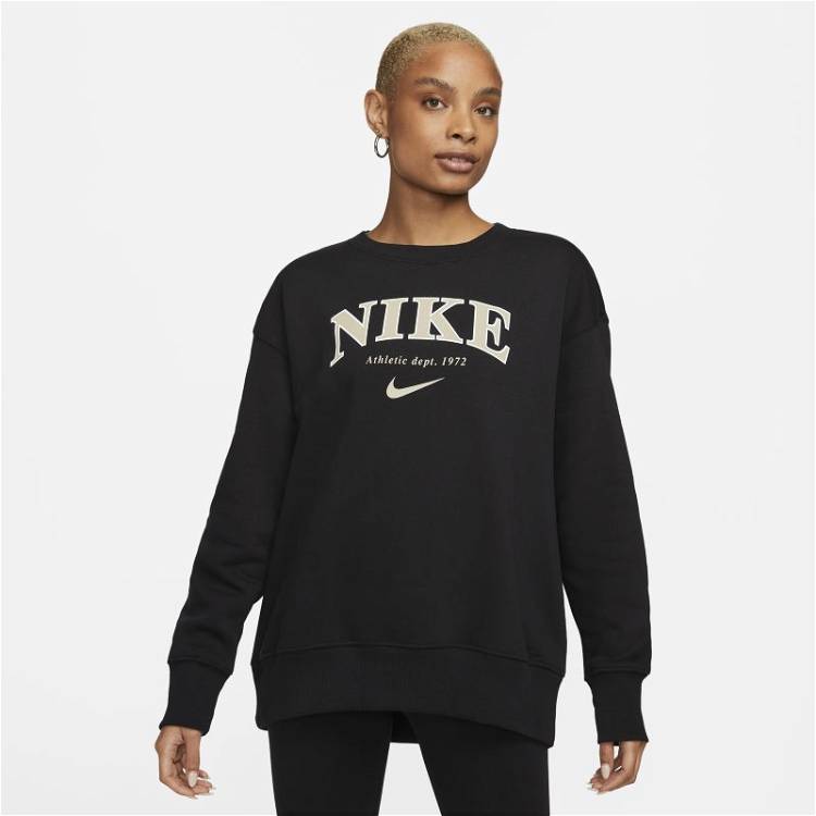 Nike Collection Phoenix Fleece oversized crew neck sweatshirt in white