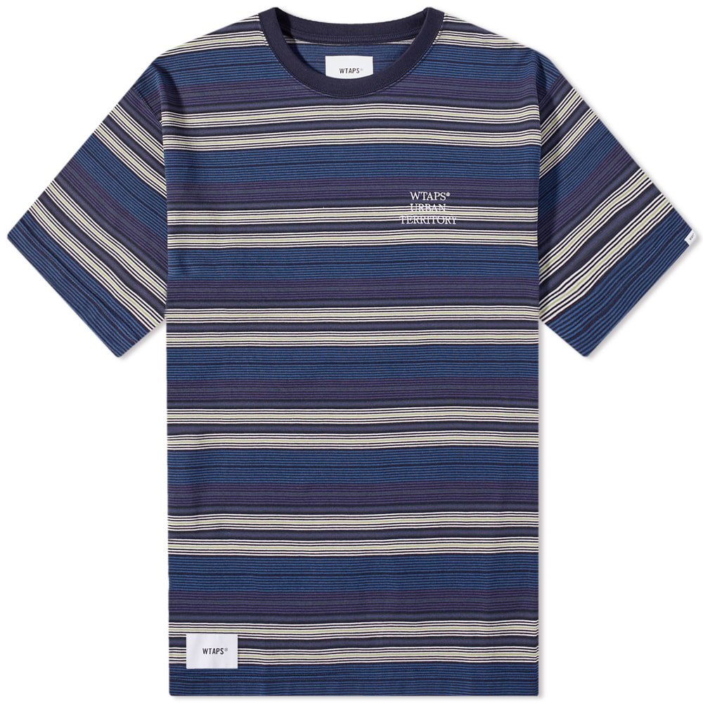 T-shirt WTAPS Jam 02 Stripe Tee 221ATDT-CSM31-NV | FLEXDOG