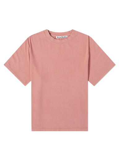 Acne Studios Contrast Stamped Logo T-Shirt Old Pink