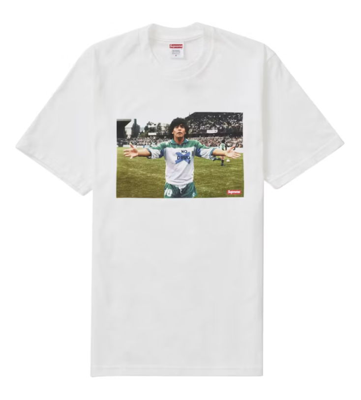 T-shirt Supreme Maradona Tee SS24T31 WHITE | FLEXDOG