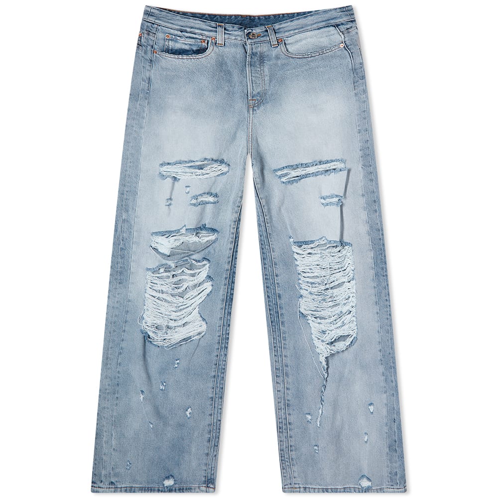 売れ筋がひ新作！ VETEMENTS destroyed jeans Destroyed