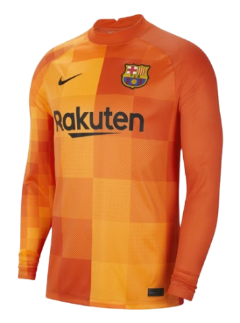 Nike F.C. Barcelona 2021/22 Stadium Goalkeeper Long-Sleeve Football Shirt CV7870-838