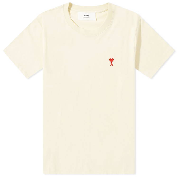 AMI Heart Logo T-Shirt White at
