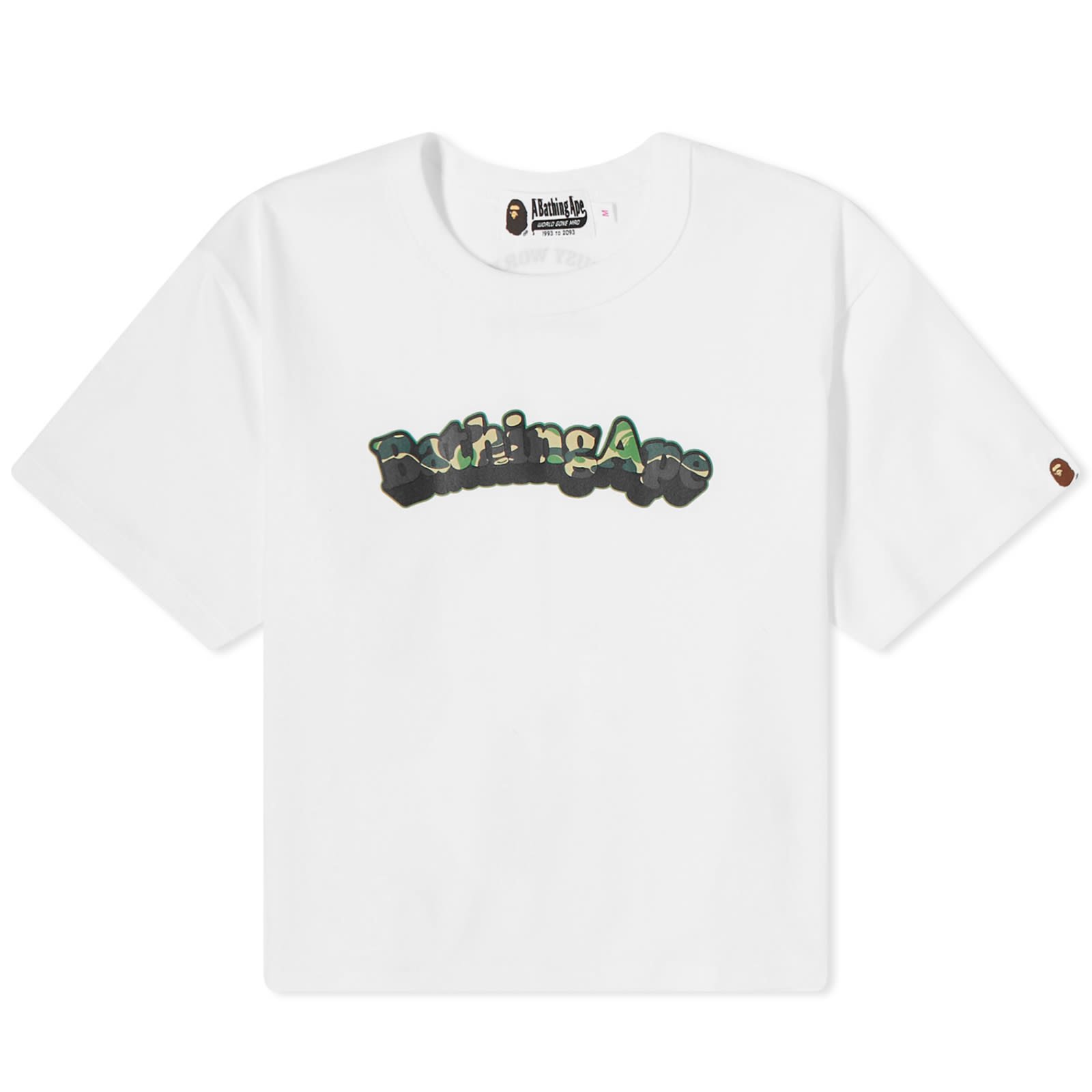 T-shirt BAPE ABC Camo Ape Mini T-Shirt White 001CSJ302001L-WHT