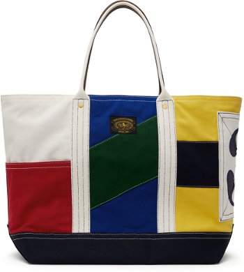 Polo by Ralph Lauren Multicolor Patchwork Canvas Tote 405931767001