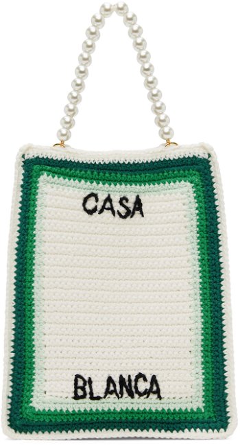 Casablanca Mini Crochet Tote Bag APS24-BAG-093-01