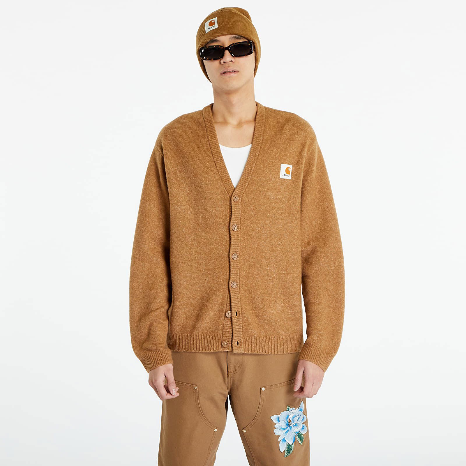 Sweater Awake NY x Carhartt WIP Cardigan AWK-CAR23-KN001-BRO | FLEXDOG