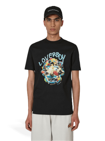 Charles Jeffrey Loverboy Face T-Shirt CJLAW22FT BLACK