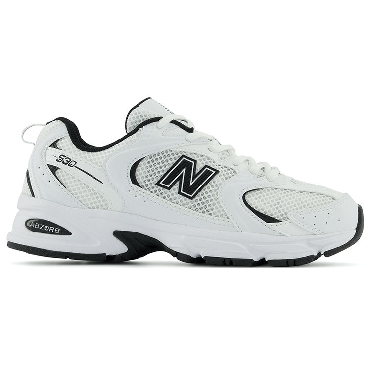 Womens White & Silver New Balance 530 Trainers