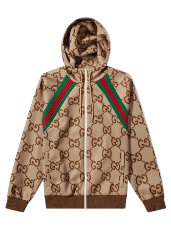 Gucci Kids Women's XS Red Monogram Nylon Windbreaker Jacket
