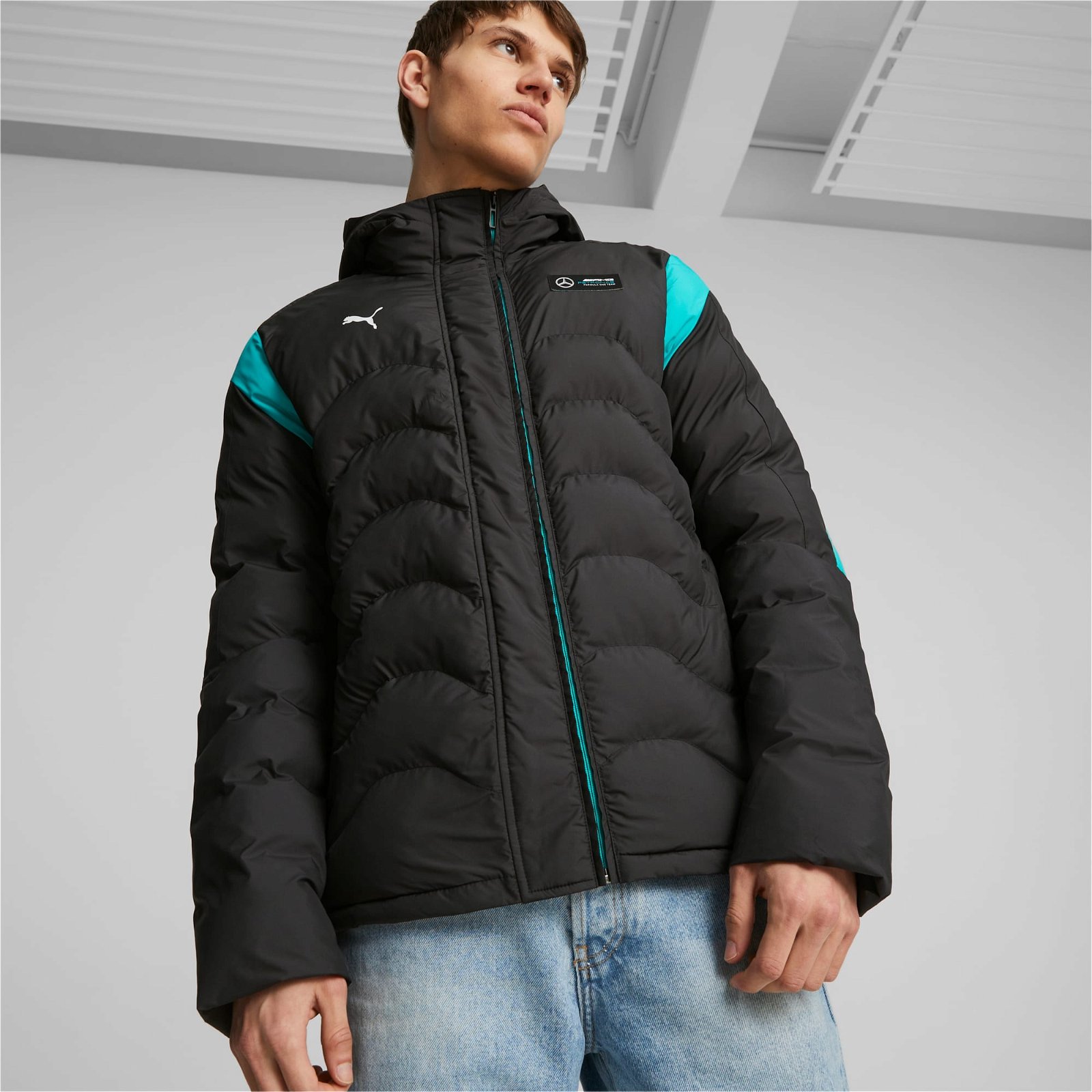 Buy Puma Black Full Sleeves Hooded Jacket for Men's Online @ Tata CLiQ