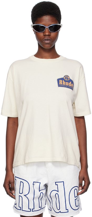 Rhude 'Grand Cru' T-Shirt "Off-White" RHPS24TT05012611
