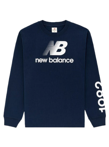 New Balance Logo Long-sleeve Tee MT21548-BLU