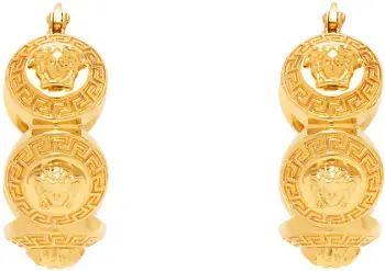 Versace Tribute Medusa Hoop Earrings "Gold" 1013207_1A00620_3J210