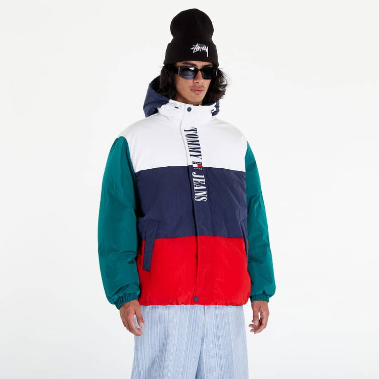 Tommy hilfiger colorblock outlet puffer