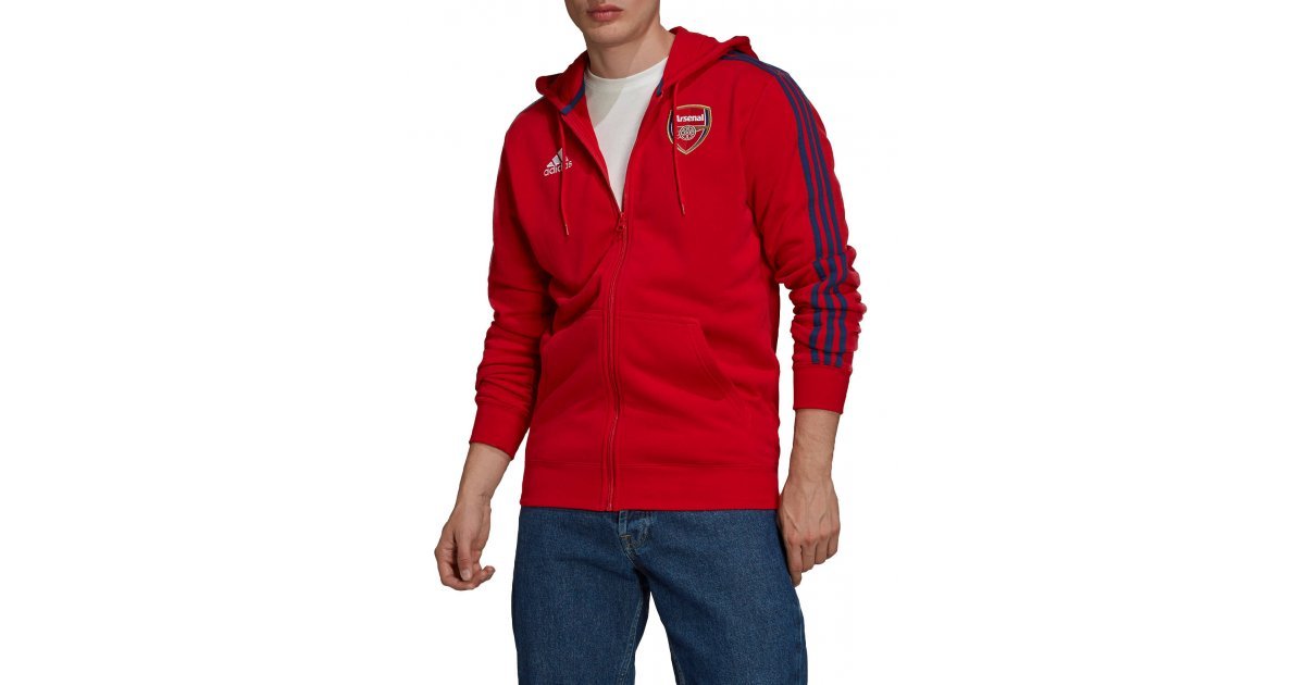 Kameraad Schuur India Sweatshirt adidas Originals Arsenal London 3-Stripes Full-Zip Hoodie gr4202  | FLEXDOG