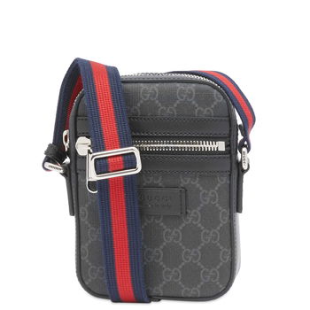 Gucci 745679 92TCN GG MESSENGER INTERLOCKING G Bag Black